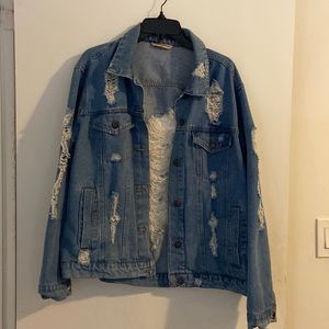 Women’s Ripped Denim Jacket